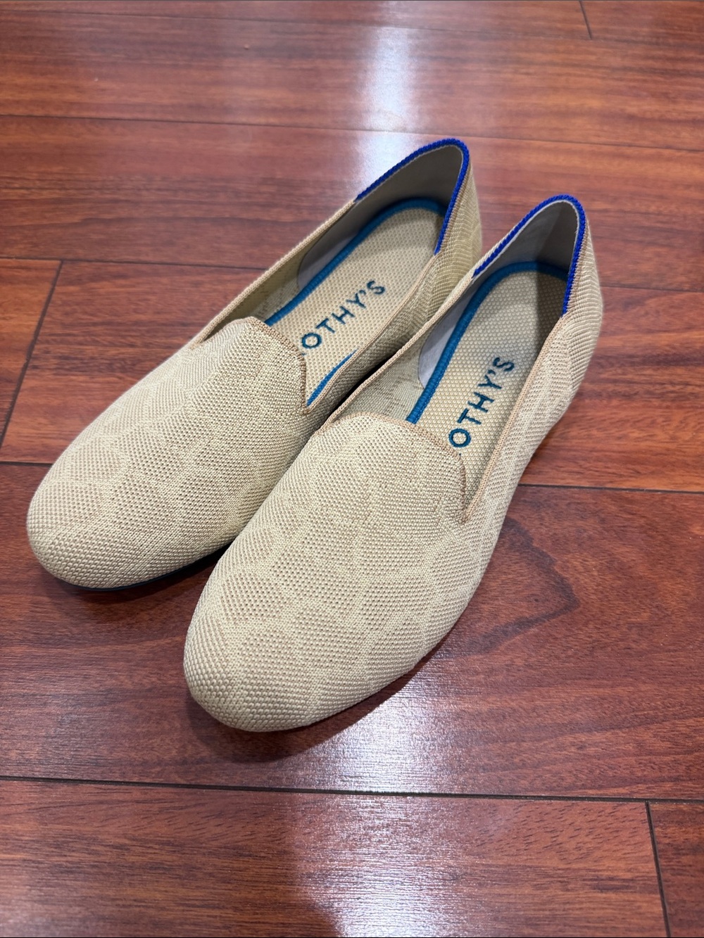 Rothy's Safari Gold Giraffe The Loafer Knit Comfort Slip On Flats Women’s Size 8